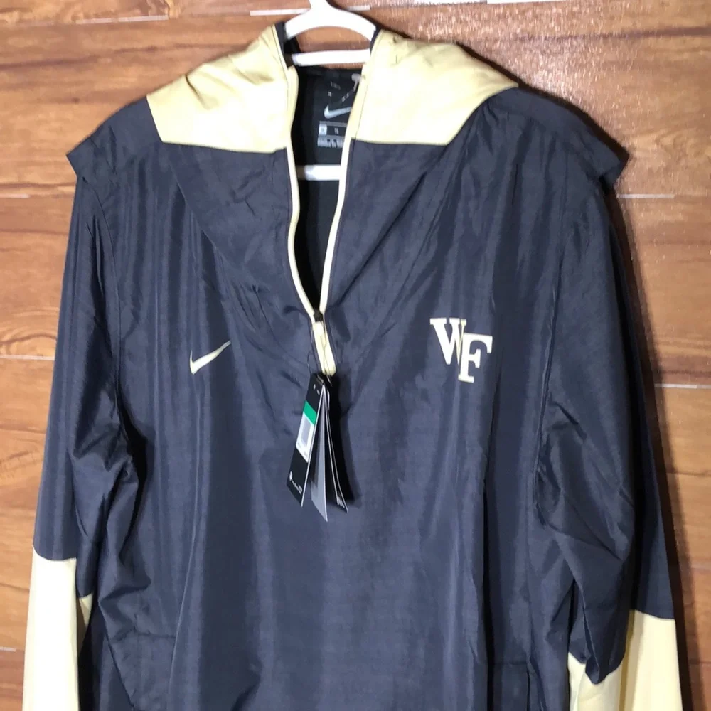 Wake Forest Demon Deacons Nike College Player Quarter-Zip Hoodie Jacket XL - Picture 2 of 10
